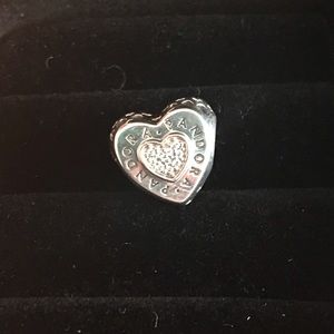 Pandora Charm with Cubic Zirconia Accents